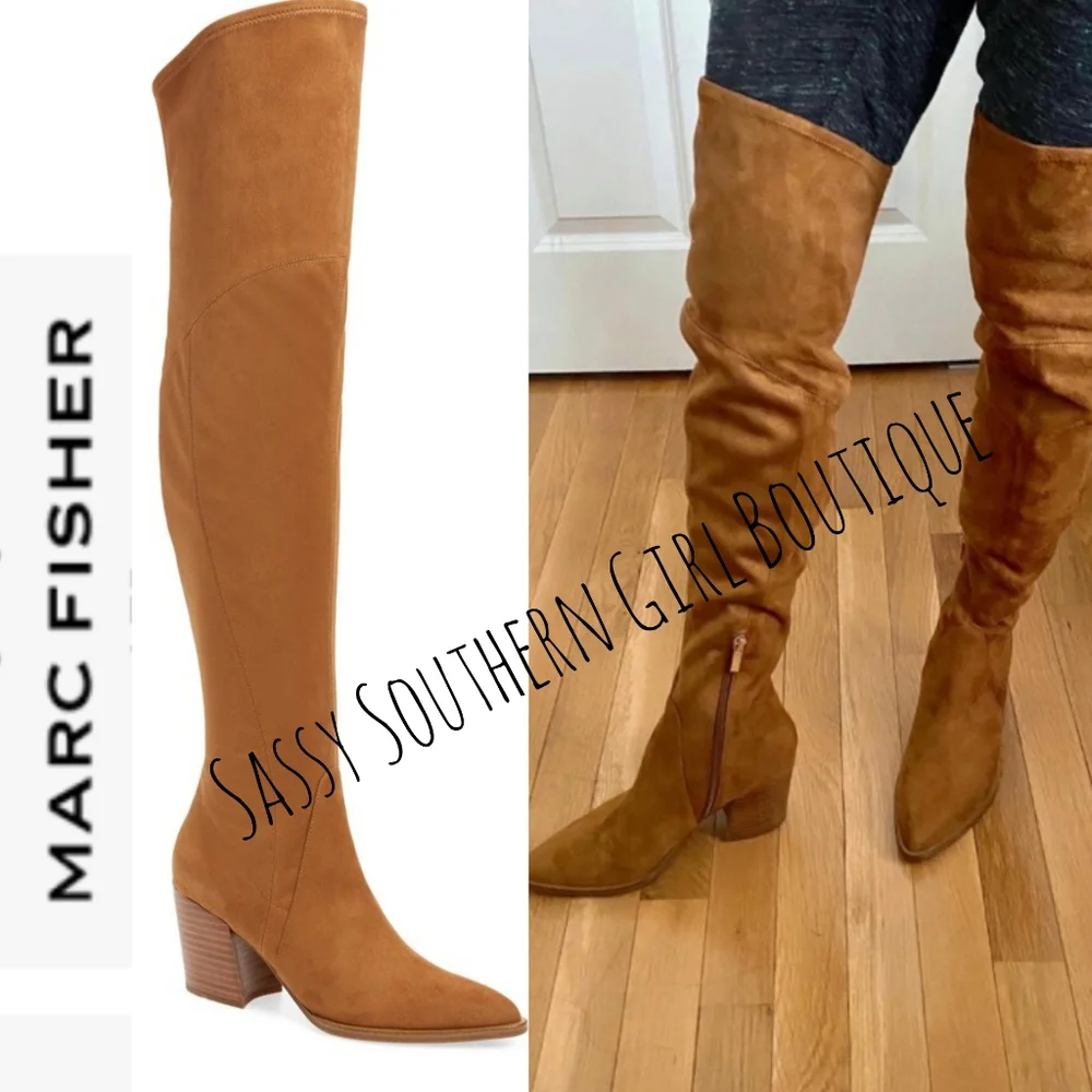 🆕⭐Marc Fisher tan over the knee boots